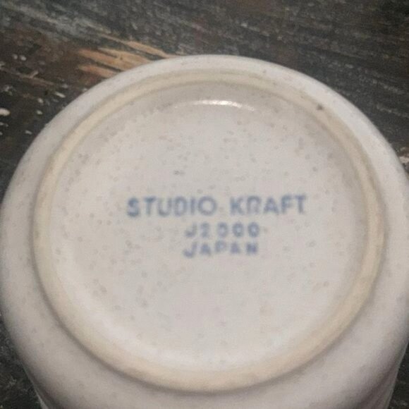 Studio Kraft Japan Ceramic Coffee Cups Set Of 4 Beige & Brown Vintage - Picture 5 of 6